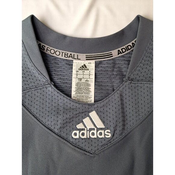 Adidas Men's Football Jersey - Techfit Hyped Grey/White Size L - NWT - Picture 5 of 16